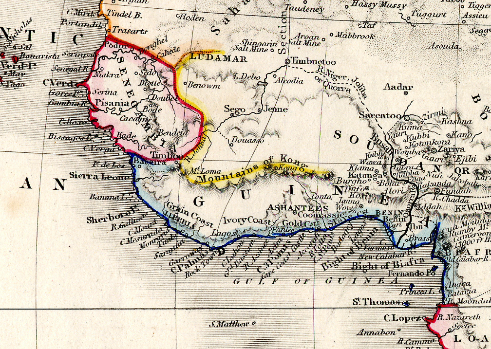 Guinea from Milner's Atlas